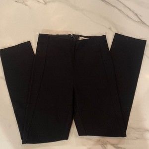Madewell Black Fraser Slim Back Zip Stretch Pants | Size 23